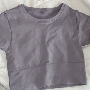 Aerie seamless cropped tshirt xs